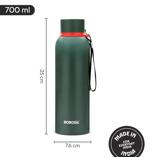 Borosil Hydra Trek Thermal Vacuum Insulated Bottle 700ml