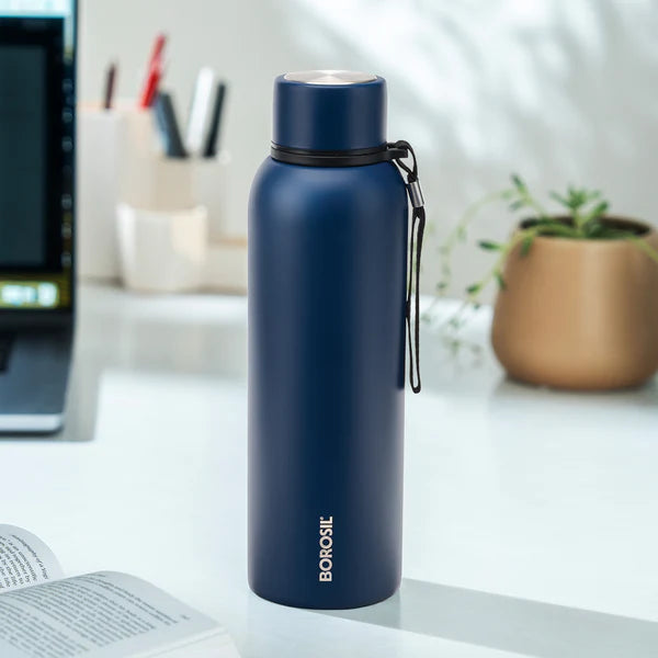 Borosil Hydra Trek Thermal Vacuum Insulated Bottle 700ml