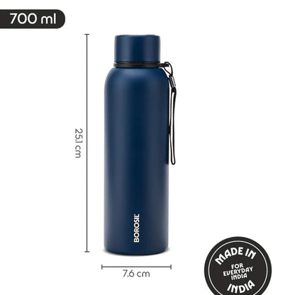 Borosil Hydra Trek Thermal Vacuum Insulated Bottle 700ml