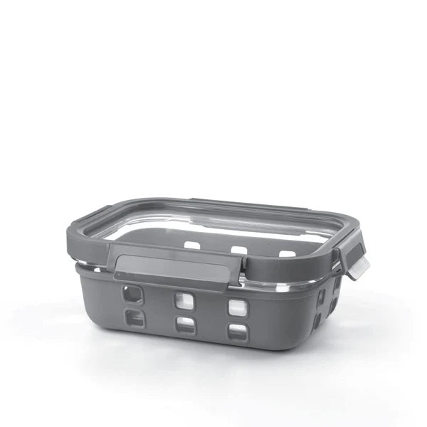 Borosil Klip n Store Plus Rectangular Borosilicate Glass Container & Lid