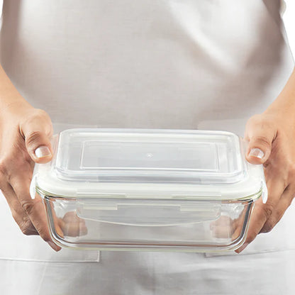 Borosil Klip n Store Rectangular Borosilicate Glass Container 1520ml
