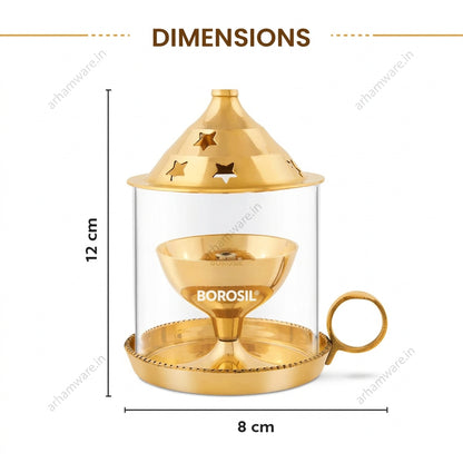 Borosil Mangal Akhand Brass Diya