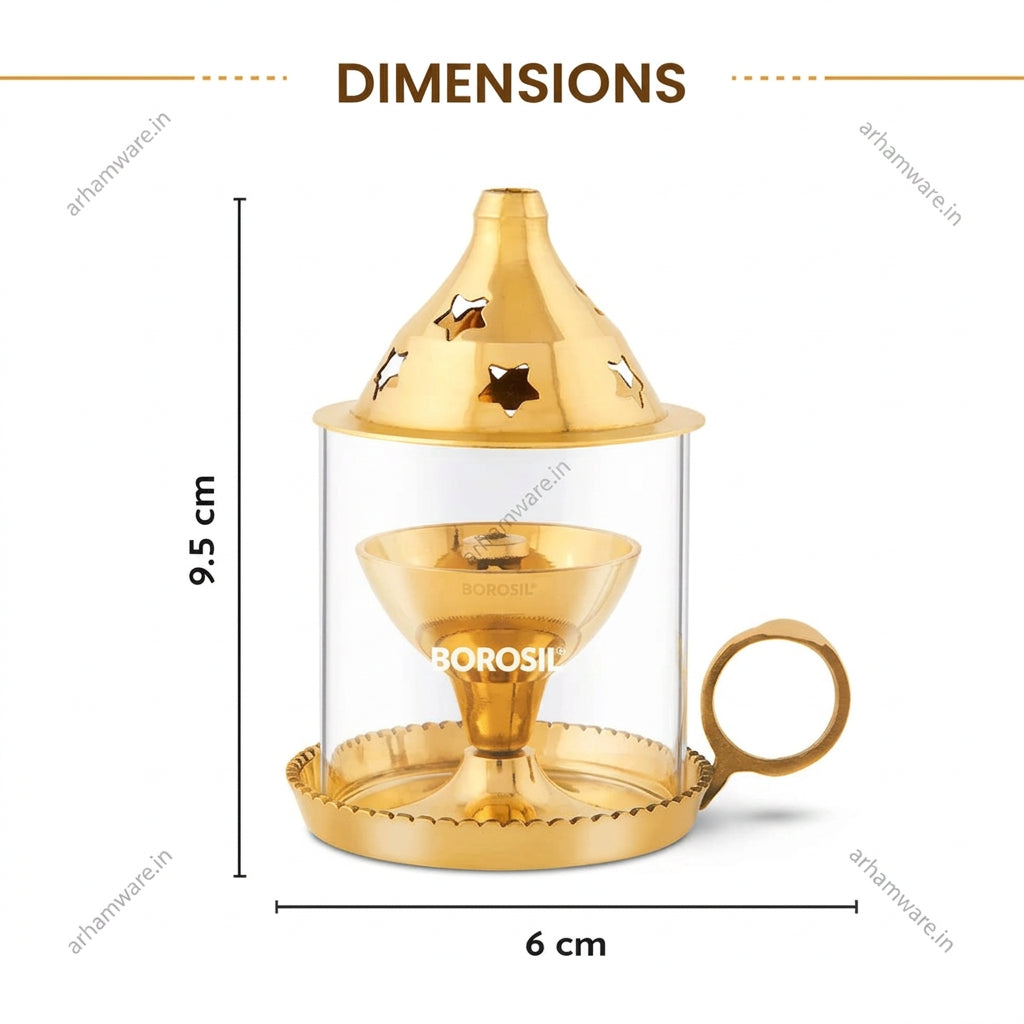 Borosil Mangal Akhand Brass Diya