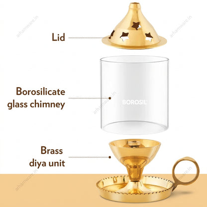 Borosil Mangal Akhand Brass Diya