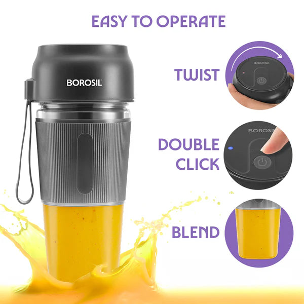Borosil Nutrimate Portable Juicer 300ml