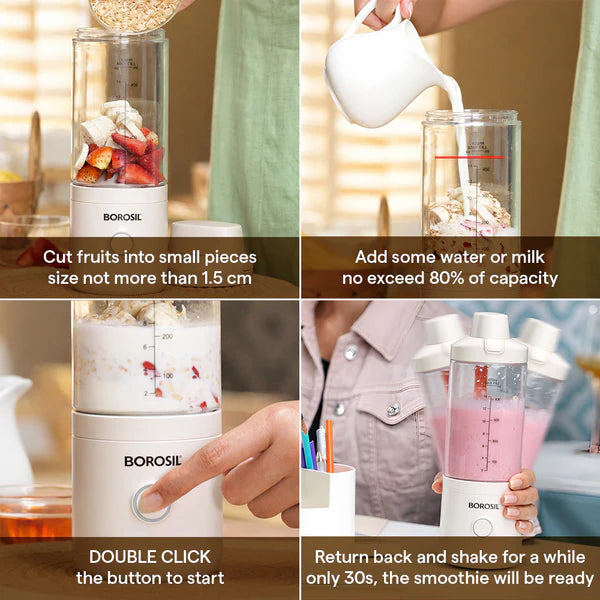 Borosil Nutrimate Portable Juicer 550ml