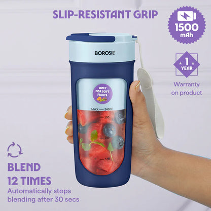 Borosil Nutrisip Portable Juicer 340ml