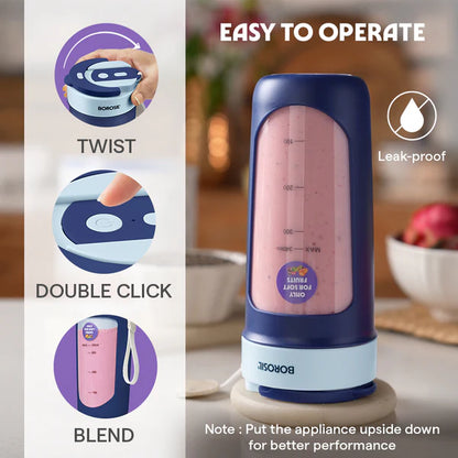 Borosil Nutrisip Portable Juicer 340ml