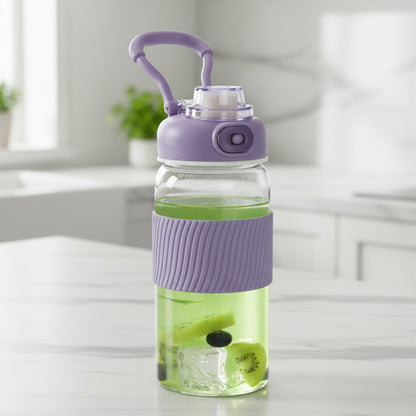 Borosil Poppy Borosilicate Glass Bottle 600ml