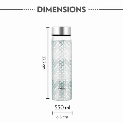 Borosil 550ml Borosilicate Glass Bottle
