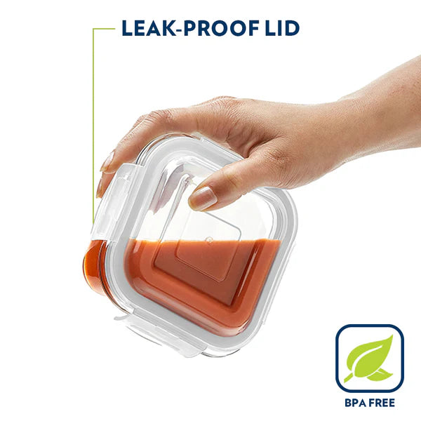 Borosil Borosilicated Glass Lunch Set With Glass Bottle And Bag