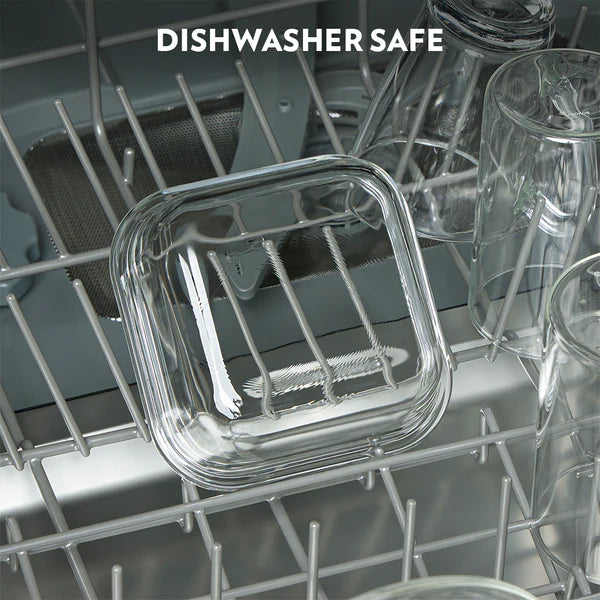 Borosil Borosilicated Glass Lunch Set With Glass Bottle And Bag