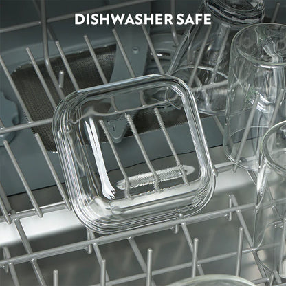 Borosil Borosilicated Glass Lunch Set With Glass Bottle And Bag