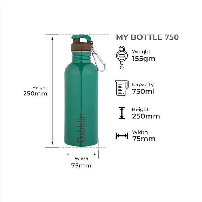 Dubblin My Bottle 750ml Stainless Steel