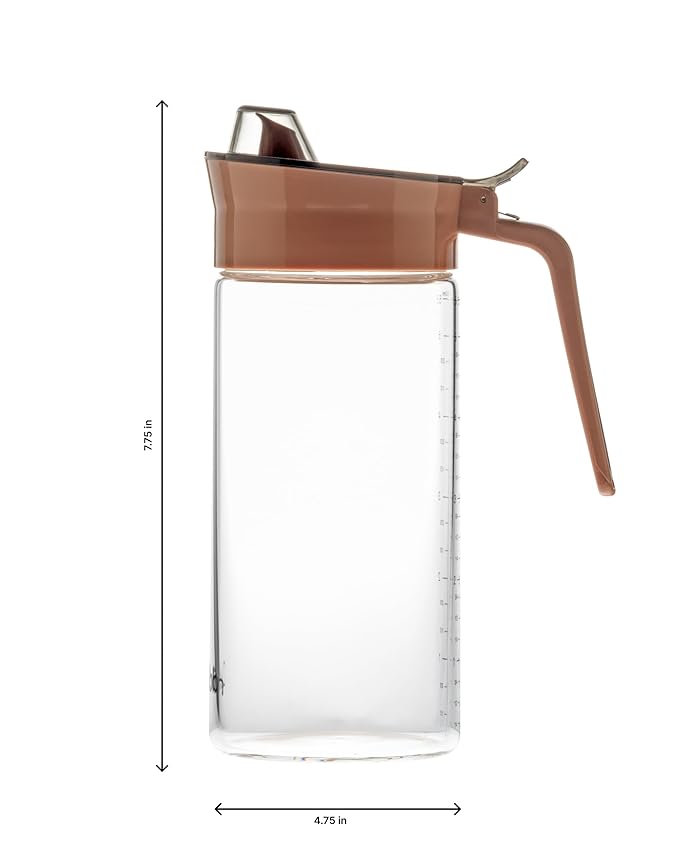 Dubblin Bake 600ml Oil Dispenser Borosilicate Glass (Random Color)
