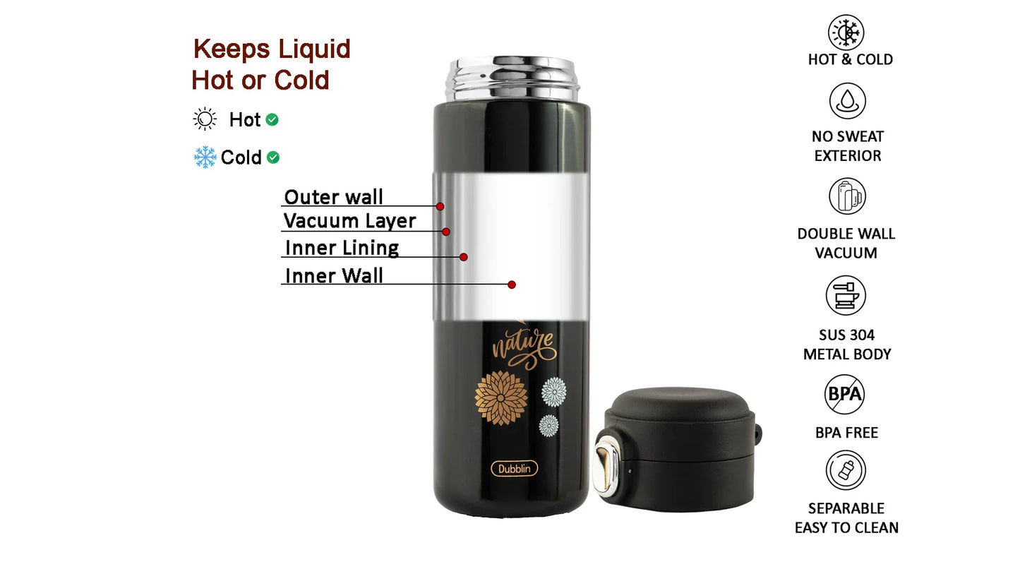 Dubblin Banjo 450ml Thermal Vacuum Insulated Bottle