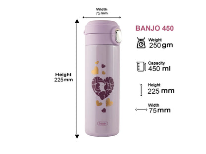Dubblin Banjo 450ml Thermal Vacuum Insulated Bottle