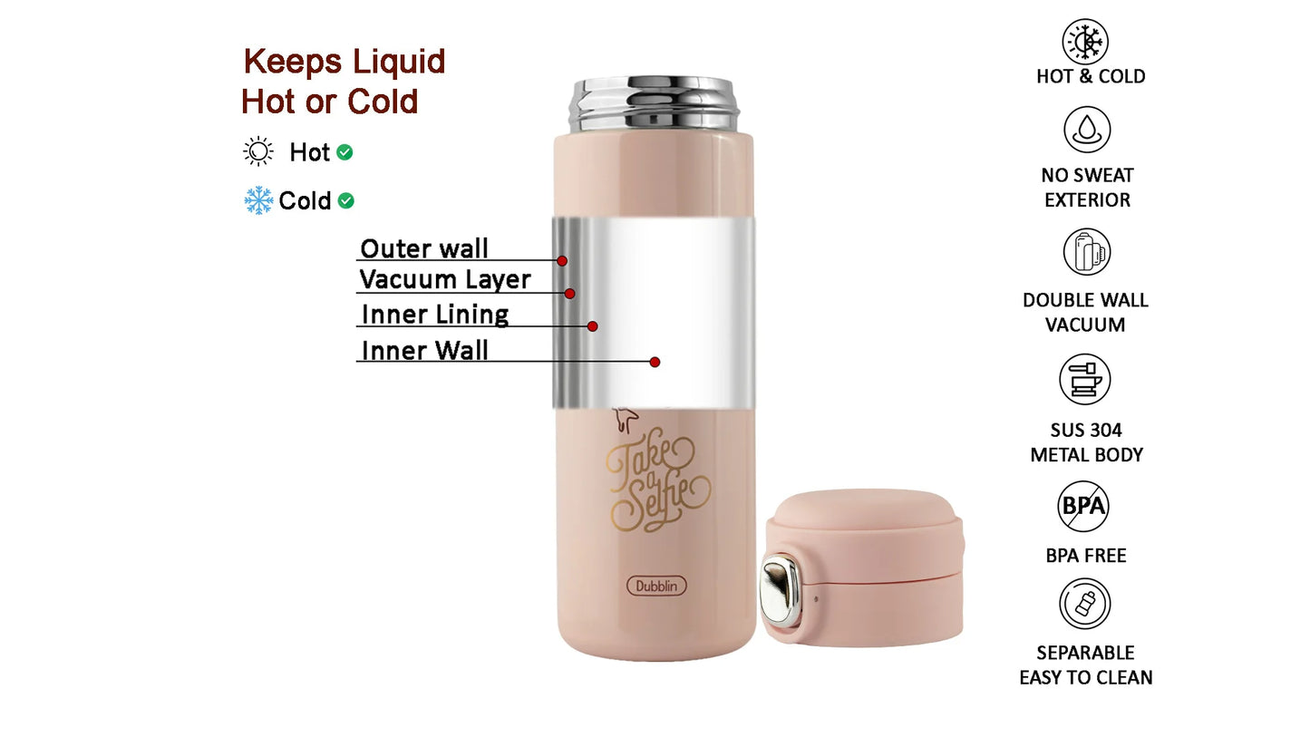 Dubblin Banjo 450ml Thermal Vacuum Insulated Bottle