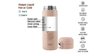 Dubblin Banjo 450ml Thermal Vacuum Insulated Bottle