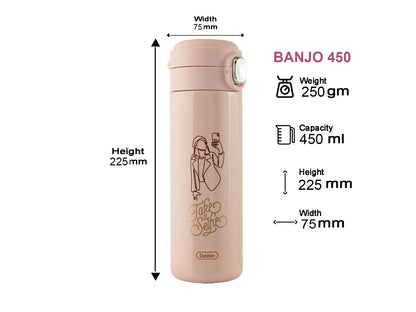 Dubblin Banjo 450ml Thermal Vacuum Insulated Bottle