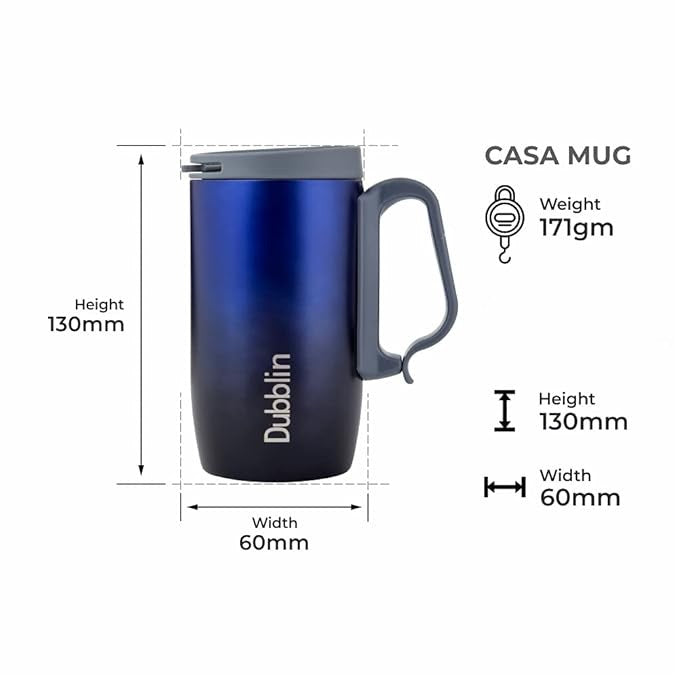 Dubblin Casa Stainless Steel Coffee Mug