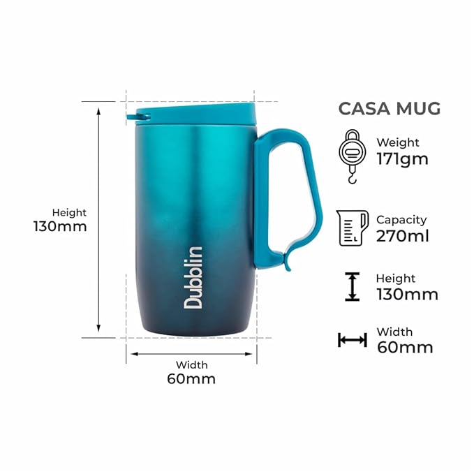 Dubblin Casa Stainless Steel Coffee Mug