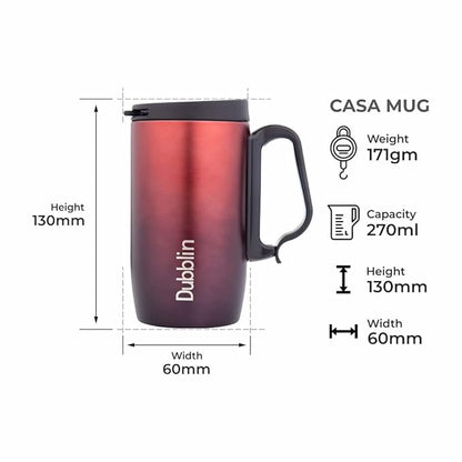 Dubblin Casa Stainless Steel Coffee Mug