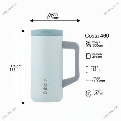Dubblin Costa Mug 460 Stainless Steel
