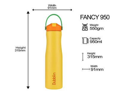 Dubblin Fancy 950 Thermal Vacuum Insulated Bottle with Straw