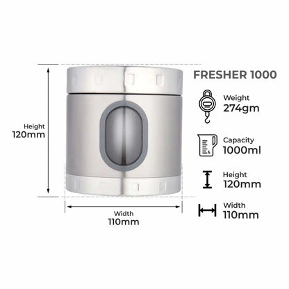 Dubblin Fresher Jar Stainless Steel Kitchen Dry Storage Container Up to Buy 4 Get 1 Free