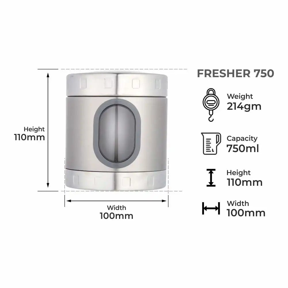 Dubblin Fresher Jar Stainless Steel Kitchen Dry Storage Container Up to Buy 4 Get 1 Free