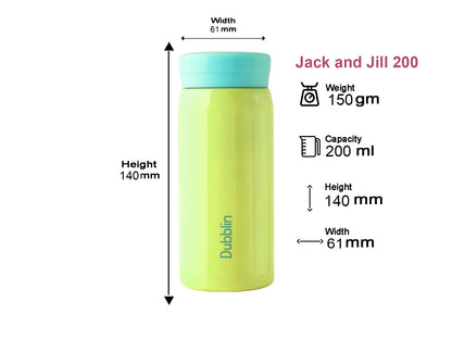 Dubblin Jack & Jill 200ml Thermal Vacuum Insulated Bottle