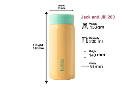 Dubblin Jack & Jill 200ml Thermal Vacuum Insulated Bottle