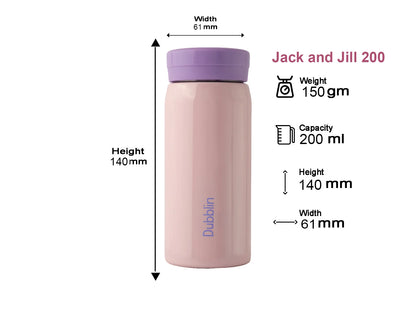 Dubblin Jack & Jill 200ml Thermal Vacuum Insulated Bottle