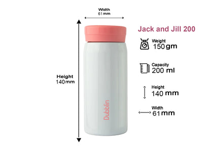 Dubblin Jack & Jill 200ml Thermal Vacuum Insulated Bottle