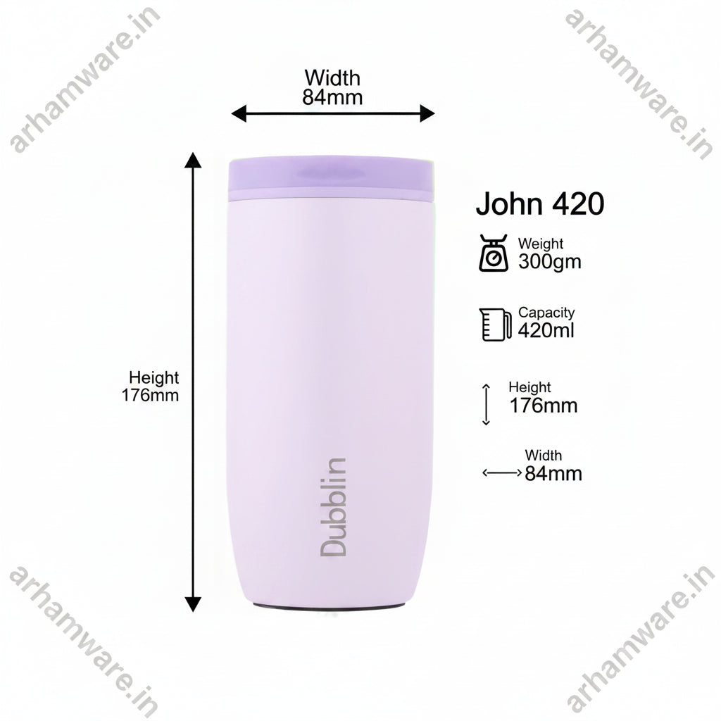 Dubblin John Mug 420 Stainless Steel