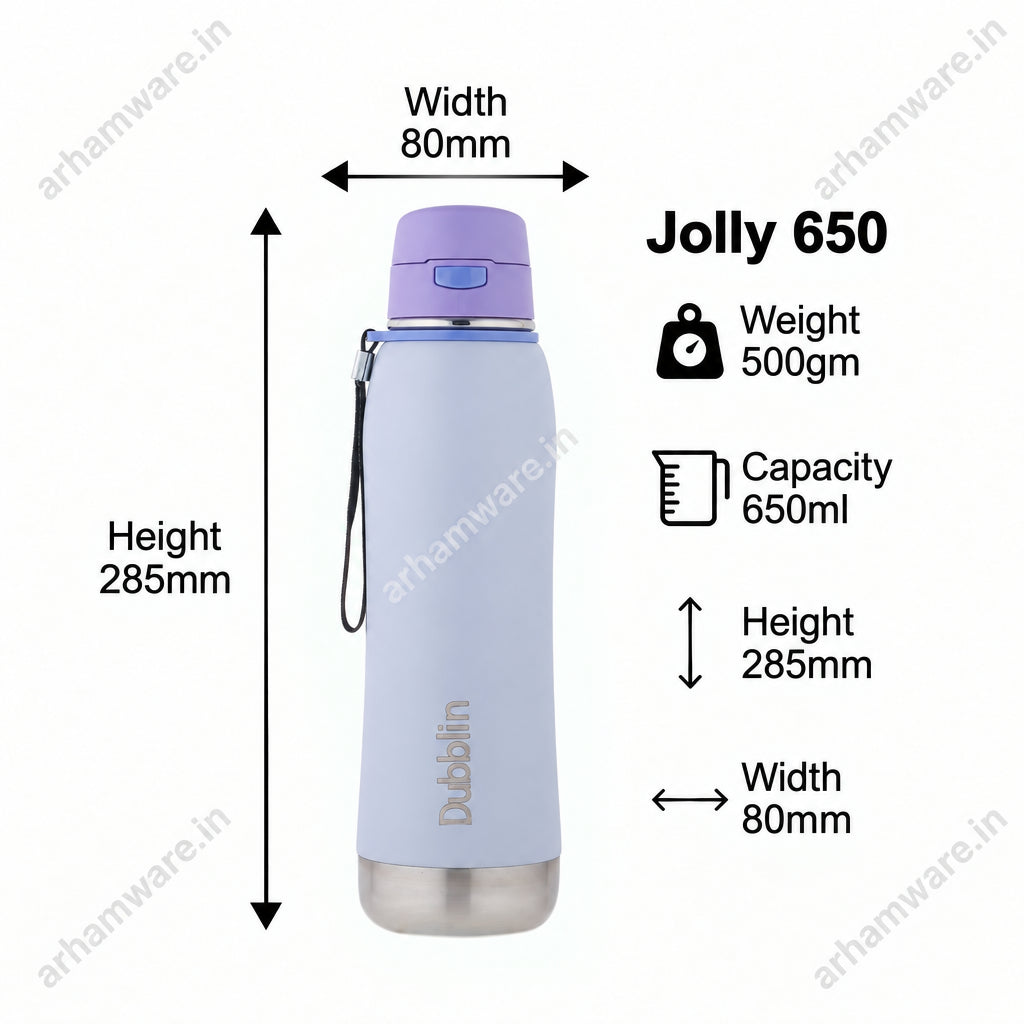 Dubblin Jolly 650ml Thermal Vacuum Insulated Bottle