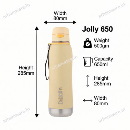 Dubblin Jolly 650ml Thermal Vacuum Insulated Bottle