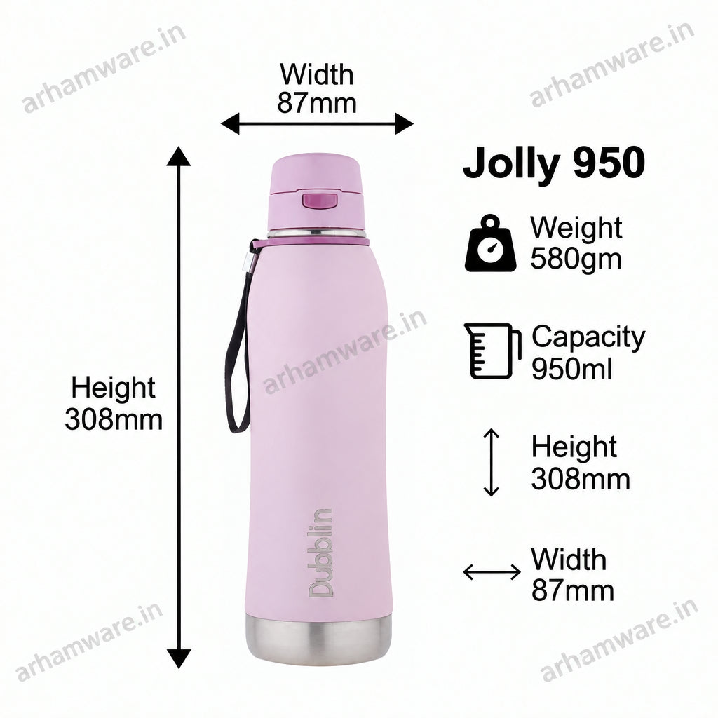 Dubblin Jolly 900ml Thermal Vacuum Insulated Bottle
