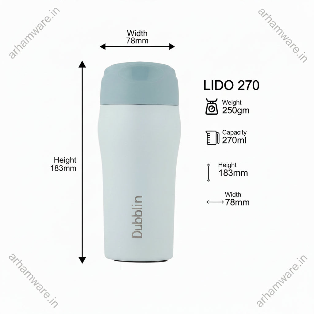 Dubblin Lido Mug 270 Stainless Steel