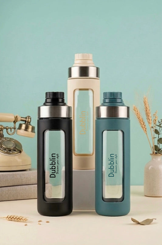 Dubblin Marine 600ml Borosilicate Glass Bottle