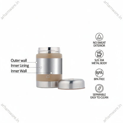 Dubblin Mid Day Meal 450ml Thermal Vacuum Insulated Food Container