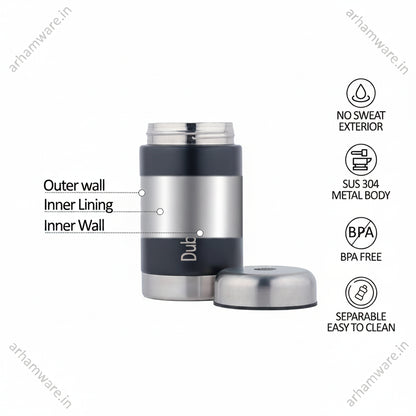 Dubblin Mid Day Meal 550ml Thermal Vacuum Insulated Food Container