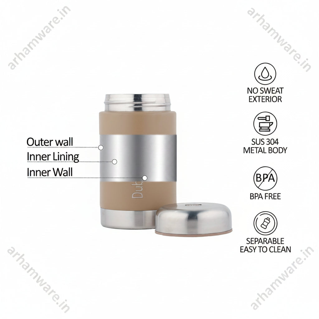 Dubblin Mid Day Meal 550ml Thermal Vacuum Insulated Food Container