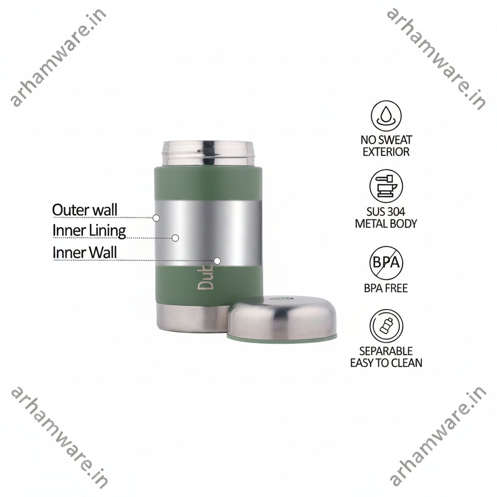 Dubblin Mid Day Meal 550ml Thermal Vacuum Insulated Food Container