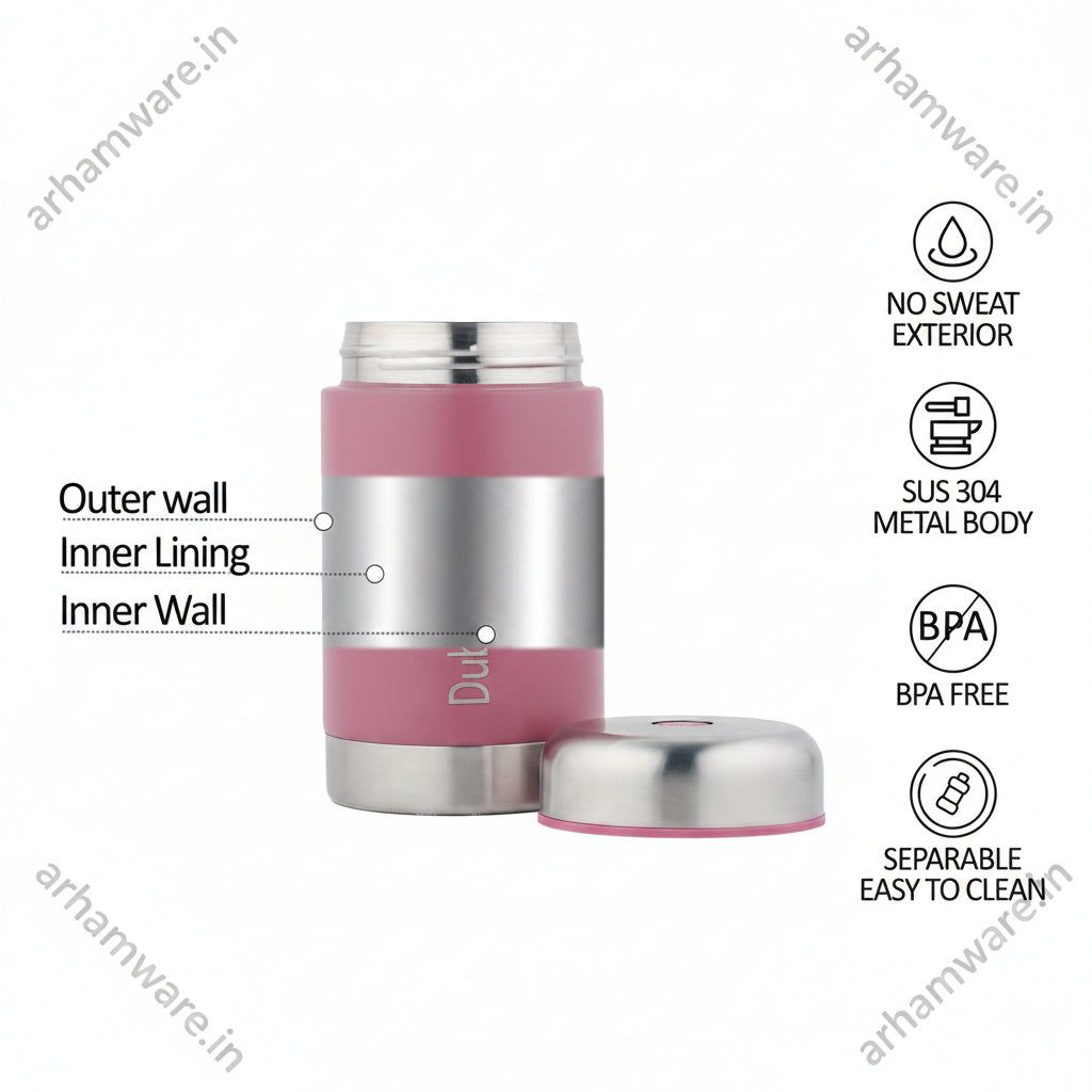 Dubblin Mid Day Meal 550ml Thermal Vacuum Insulated Food Container