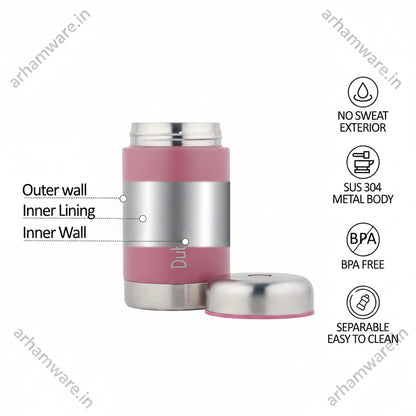 Dubblin Mid Day Meal 550ml Thermal Vacuum Insulated Food Container