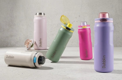 Dubblin Modern 1000 Thermal Vacuum Insulated Bottle (Twin Flow: Normal Sipper Plus Straw Sipper)