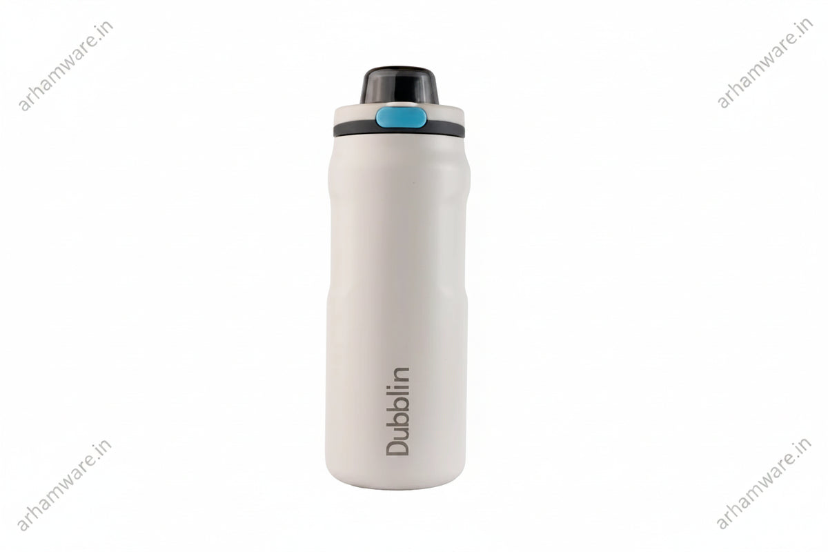 Dubblin Modern 600 Thermal Vacuum Insulated Bottle (Twin Flow: Gulper Plus Straw Sipper)