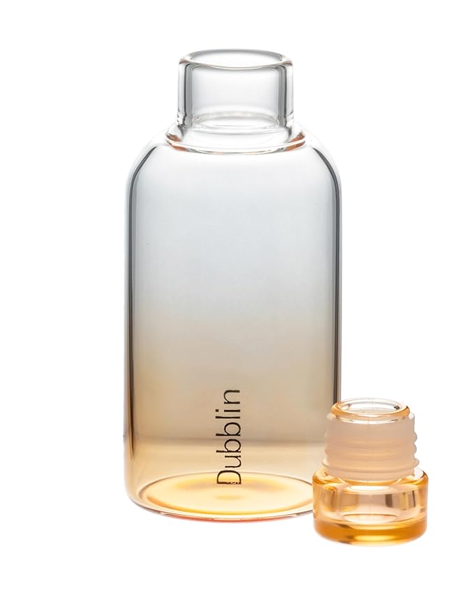 Dubblin Pure 350ml Borosilicate Glass Bottle with Push Cap